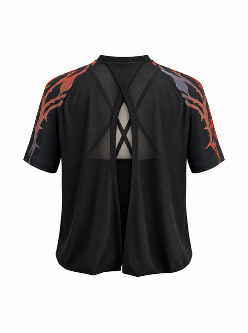 Bubble T-shirt with build-in bra